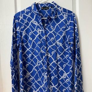 7th Ave.,, New York and Company Med blue and white